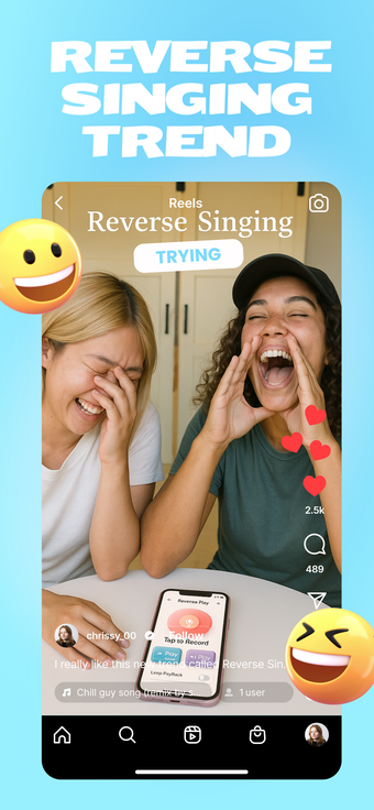 Image 0 for Reverse Singing Audio Pla…