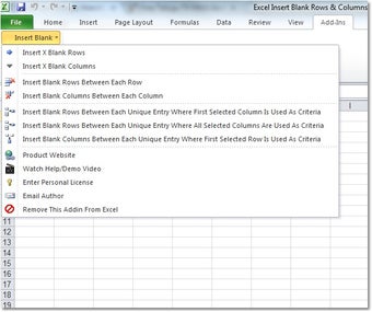 Imagen 0 para Excel Insert Blank Rows &…