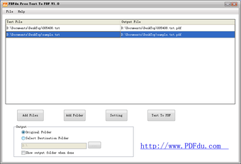 Image 0 for PDFdu Free Text To PDF