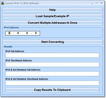 Image 0 for Convert IPv4 To IPv6 Soft…