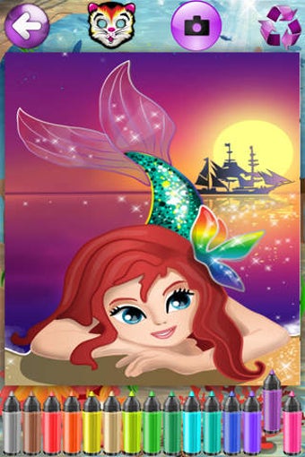 Image 0 for Mermaid Princess Coloring…