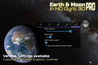 Image 1 for Earth & Moon in HD Gyro 3…