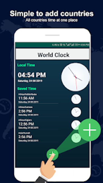 Image 1 for World clock and all count…