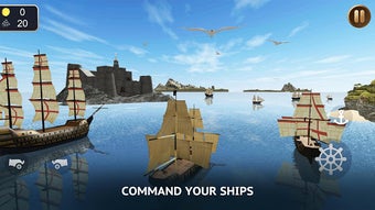 Imagen 1 para Pirate Ship Sim 3D - Roya…