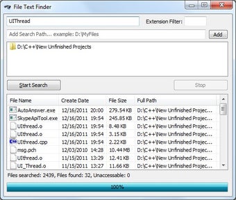 Image 0 for File Text Finder