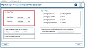 Imagen 0 para DRS Google Workspace to M…