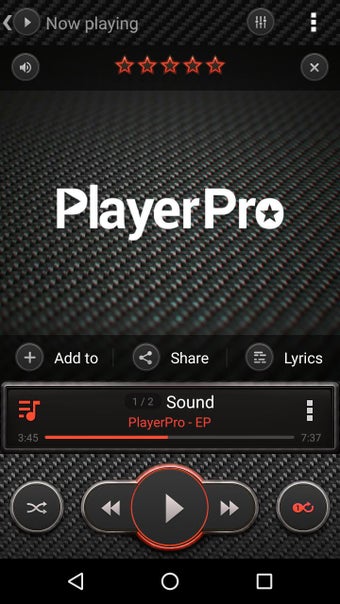 Imagen 1 para PlayerPro Skin Carbon