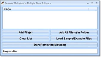 Image 0 for Remove Metadata In Multip…