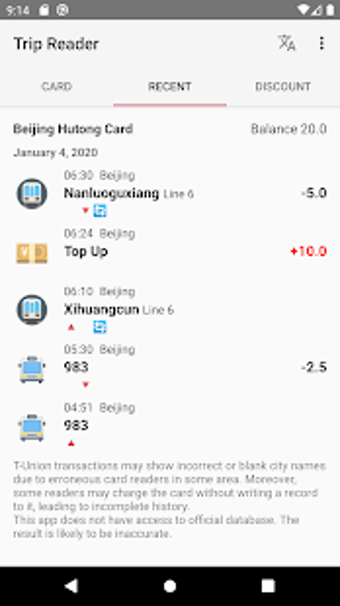 Image 0 for Trip Reader (NFC)