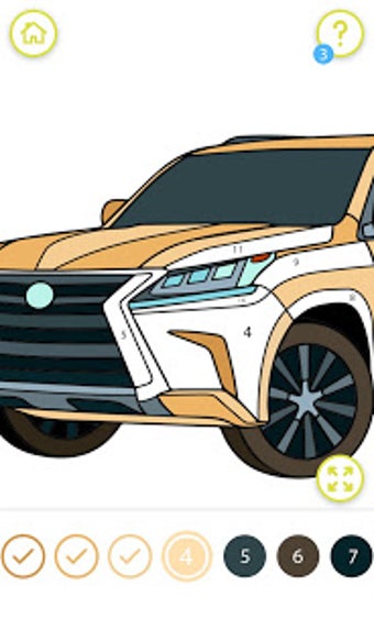 Image 0 for Cars Color by Number  Car…