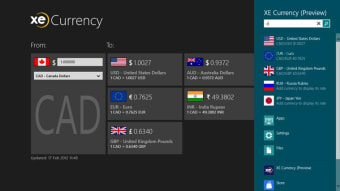 Image 1 for XE Currency for Windows 8