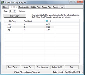 Image 1 for Simple Directory Analyzer