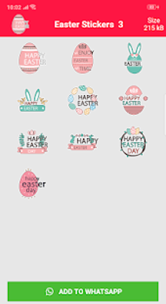 Imagen 3 para Happy Easter Stickers For…