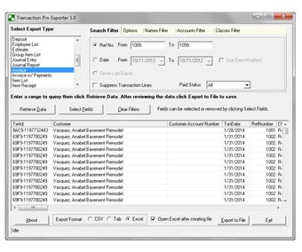 Imagen 1 para Transaction Pro Exporter