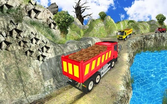 Imagen 2 para Truck Cargo Driving Hill …