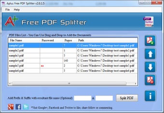 Imagen 0 para Aplus Free PDF Splitter