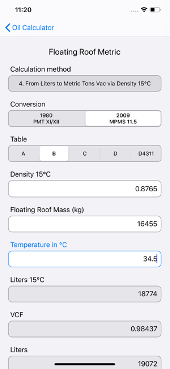 Image 2 for Saybolt Oil Calculator