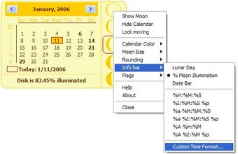 Imagen 1 para Desktop Lunar Calendar