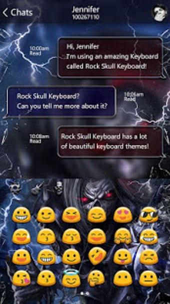 Image 3 for Rock Skull Keyboard Theme