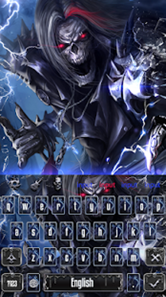 Image 0 for Rock Skull Keyboard Theme