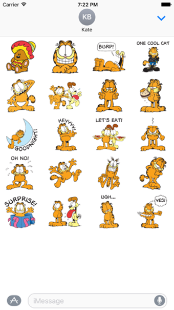 Image 1 for Garfield Stickers