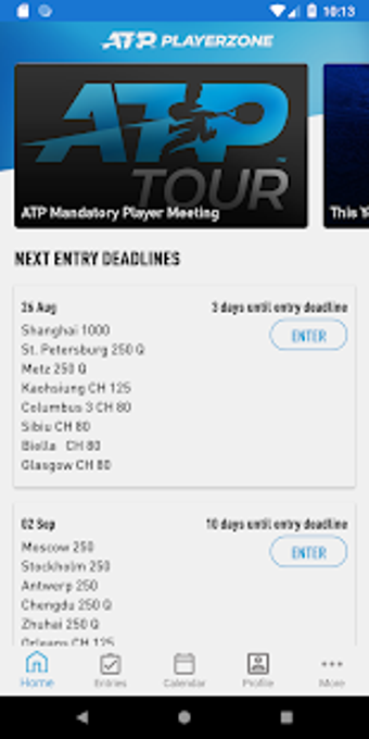 Image 1 for ATP PlayerZone