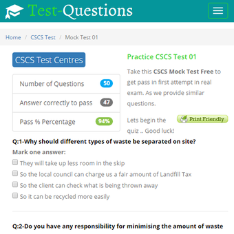 Imagen 0 para CSCS Test 2018 Free