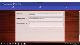 Image 1 for APA Generator Lite for Wi…
