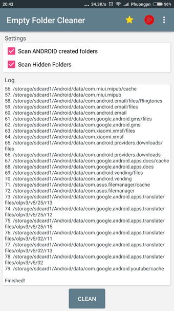 Imagen 1 para Empty Folder Cleaner