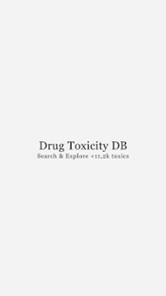 Image 1 for Drug Toxicity DB