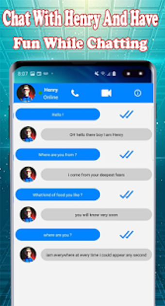 Image 0 for Fake Video Call Henry Dan…