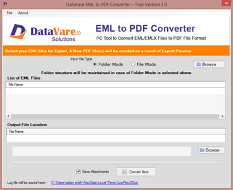 Imagen 0 para DataVare EML to PDF Conve…
