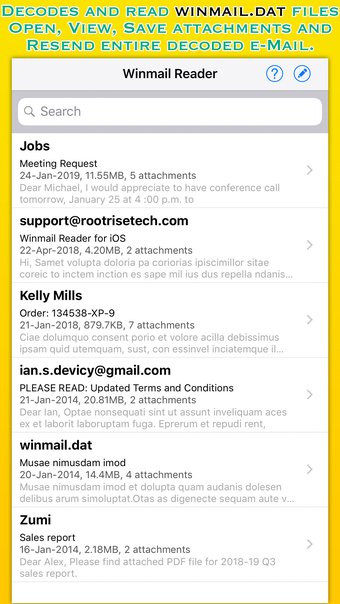 Imagen 0 para Winmail Reader Lite