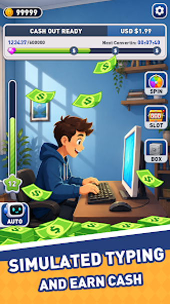 Imagen 0 para Cash Type Clicker: Earn M…