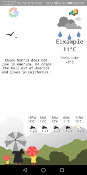 Image 0 for Chuck Norris Weather