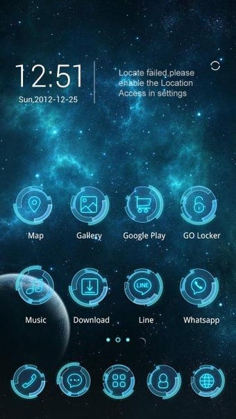 Image 0 for Nucleus GO Launcher Theme