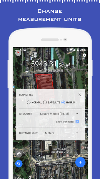 Imagen 1 para Distance & Area Measure
