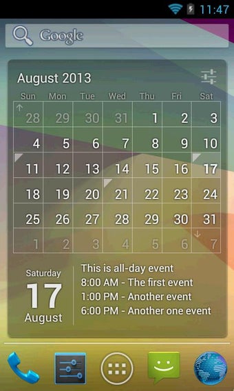 Image 0 for Calendar Widget (key)