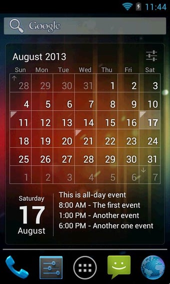 Imagen 1 para Calendar Widget (key)