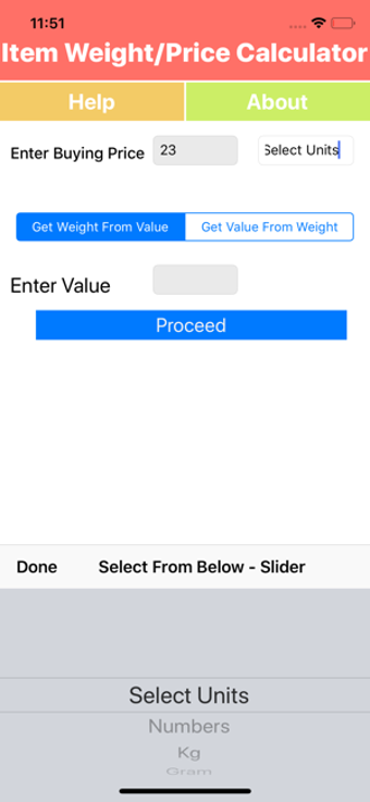 Image 1 for Item Weight/Price Calcula…
