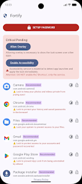 Image 0 for Fortify: App Lock  PIN