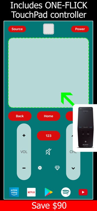 Imagen 2 para Remote TV for Sony Bravia