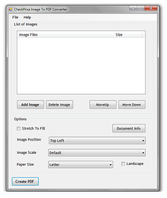 Image 0 for CheckPrixa Image To PDF C…