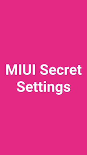 Image 2 for Secret Settings For MIUI
