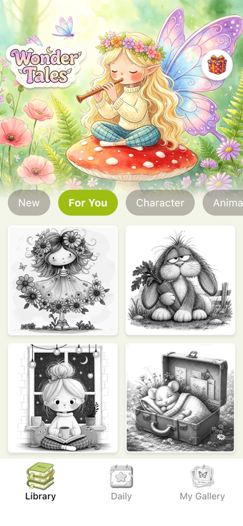 Imagen 0 para Wonder Tales Coloring Boo…