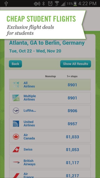 Imagen 6 para Flights by StudentUnivers…