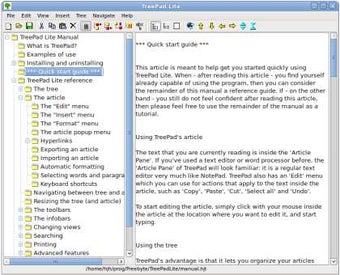 Image 0 for TreePad Lite Beta for Lin…