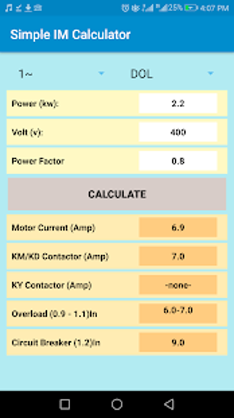 Image 1 for Simple Motor Calculator