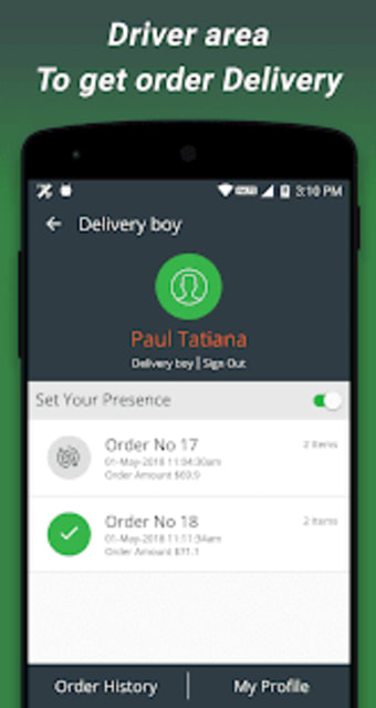 Image 0 for Food delivery app with dr…