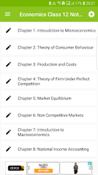 Image 0 for Class 12 Economics Note